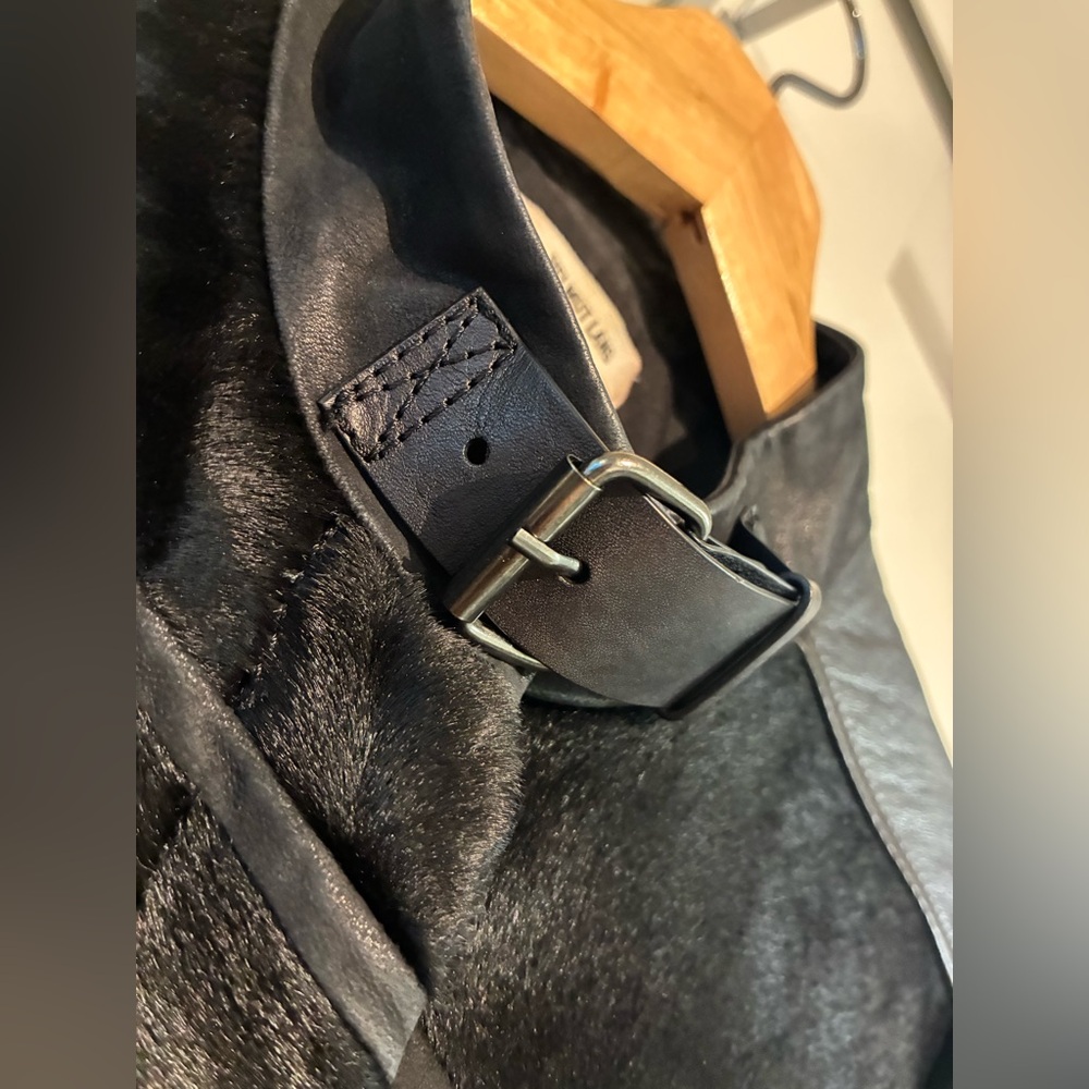 Helmut Lang Petite Black Patchwork Leather Jacket - image 6